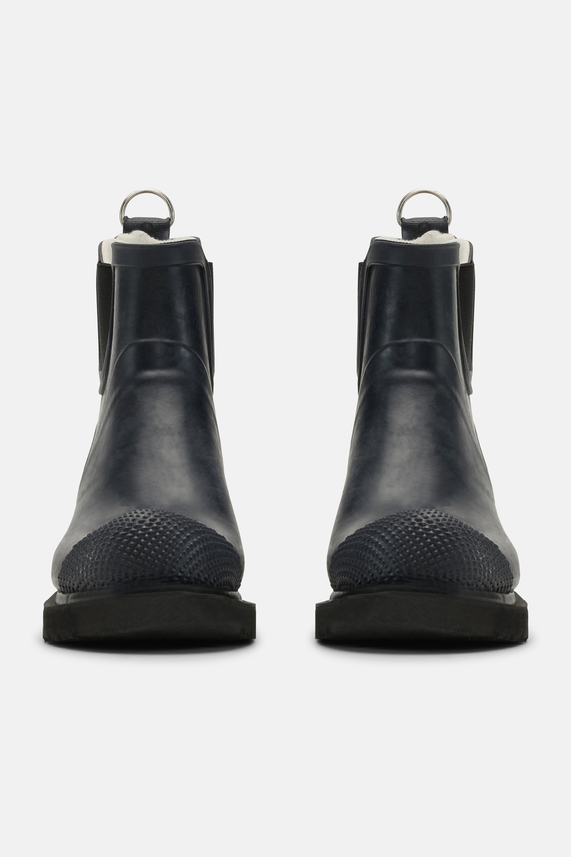 Ilse Jacobsen Hornbæk Footwear Short Rubber Boots With High Heel Rain boots 660 Dark Indigo